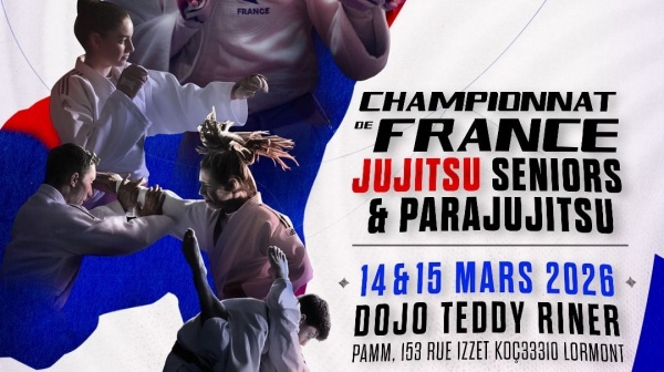 RESULTATS DES CHAMPIONNATS DE FRANCE  SENIORS DE JU JITSU dU SAMEDI 14 MARS DOJO DE LORMONT (33)